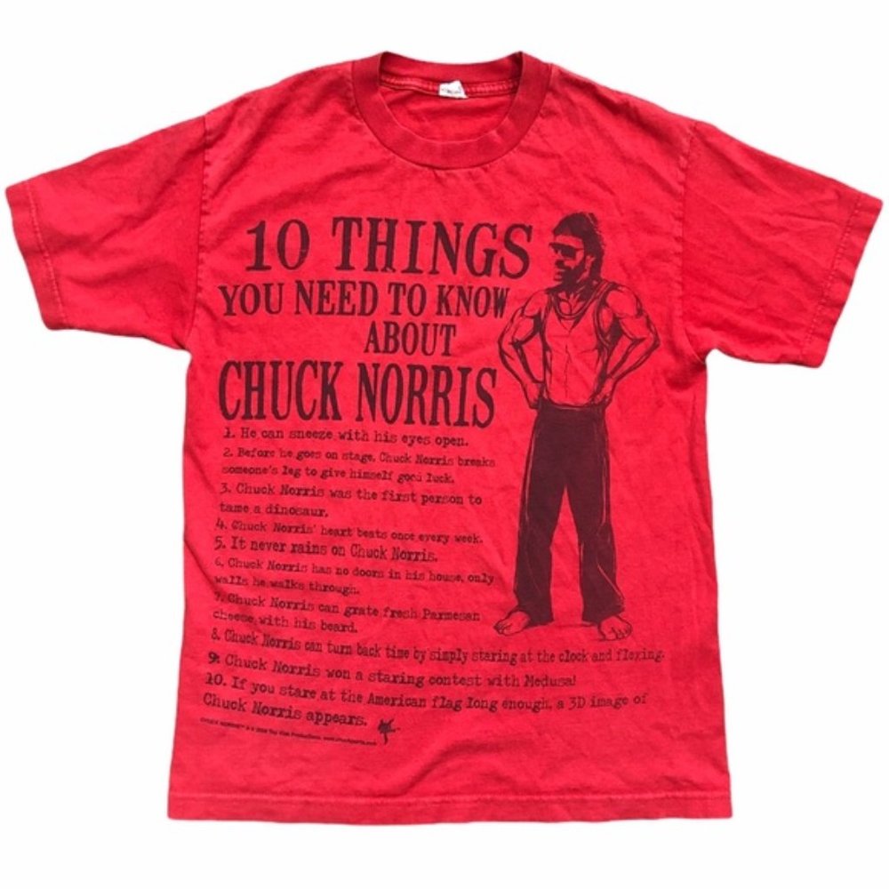 Y2K Vintage Chuck Norris T-Shirt Men’s Medium